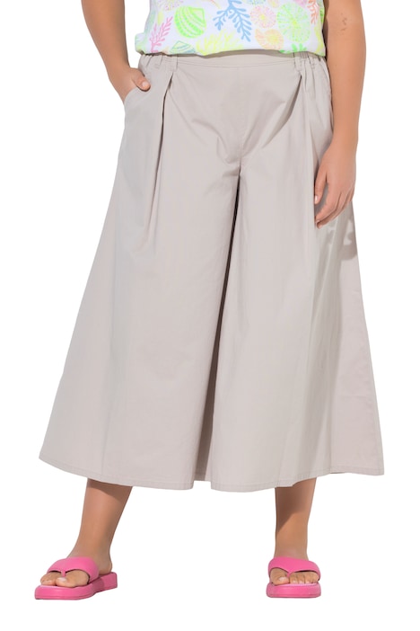 široká kalhotová sukně, pružný pas