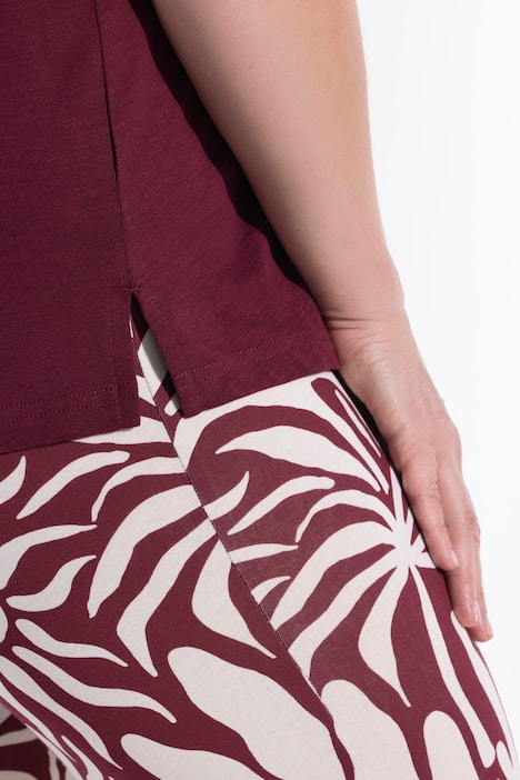 Maglia polo in cotone biologico con ricami e mezze maniche