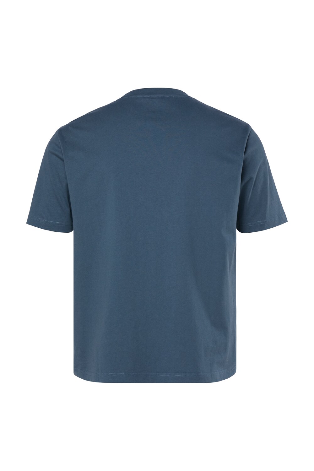 Stora storlekar T-shirt med kort ärm och print på bröstet, Her, blå, storlek: XL, Bomull, JP1880