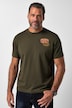 T-shirt, FLEXNAMIC®, korte mouwen, borstprint, tot maat 8XL