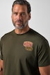 T-shirt, FLEXNAMIC®, korte mouwen, borstprint, tot maat 8XL