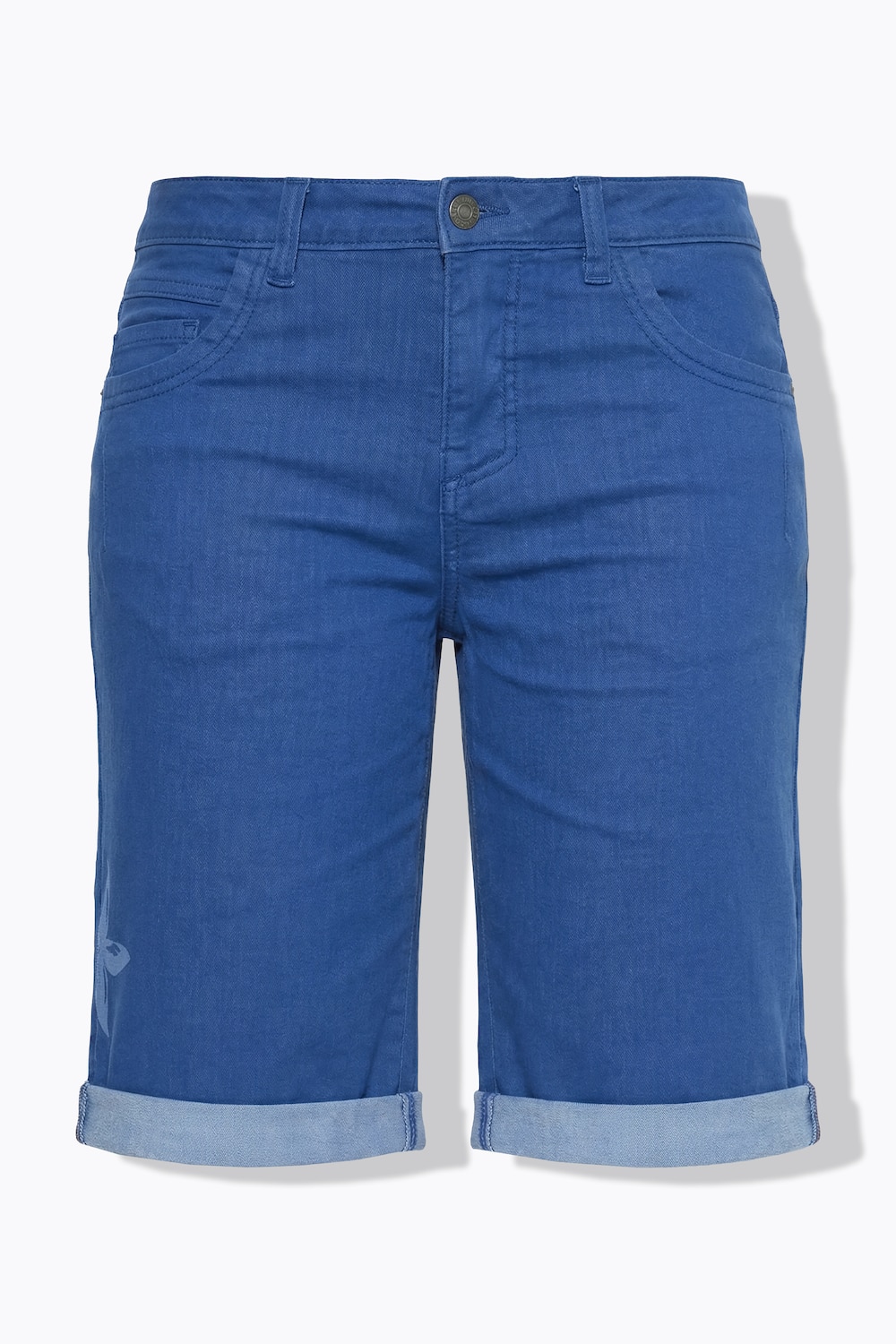 Stora storlekar Shorts, Dam, blå, storlek: 42, Bomull/Polyester, LAURASON