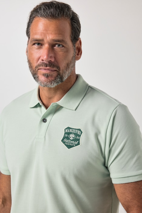 Poloshirt, Halbarm, Piqué, Badge, bis 8 XL