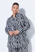Hemdbluse, Straight Shape, Zebra-Print, Langarm