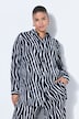 Hemdbluse, Straight Shape, Zebra-Print, Langarm