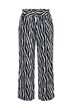 Kalhoty Palazzo, široké nohavice, vzor s motivem zebry