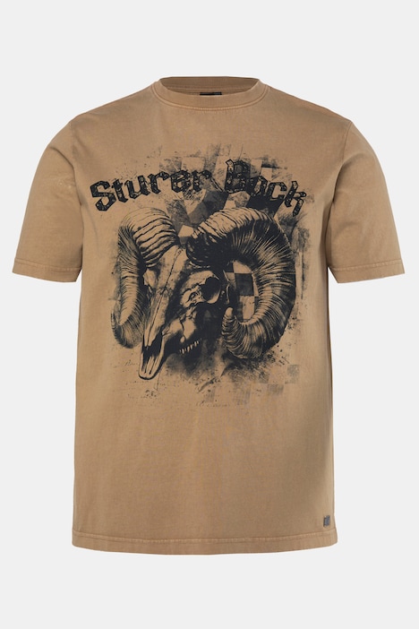 T-Shirt, Trachten, Halbarm, Brustprint, Vintage Look, bis 8XL