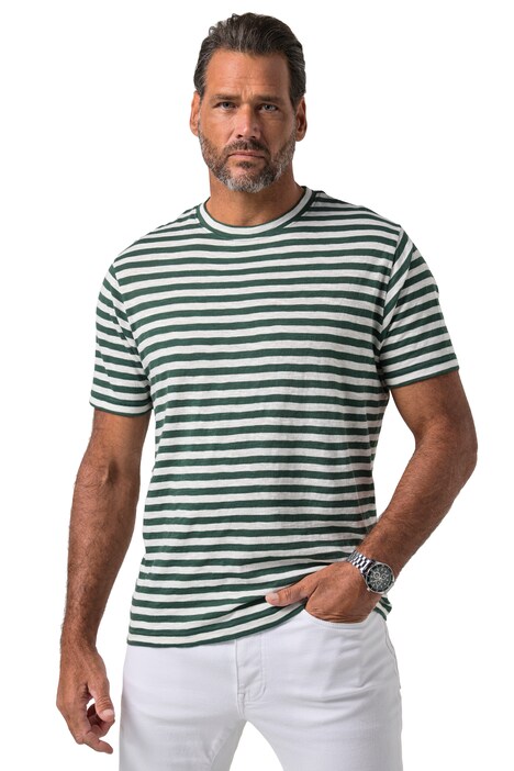 Tričko, krátké rukávy, pruhované, do velikosti 8 XL