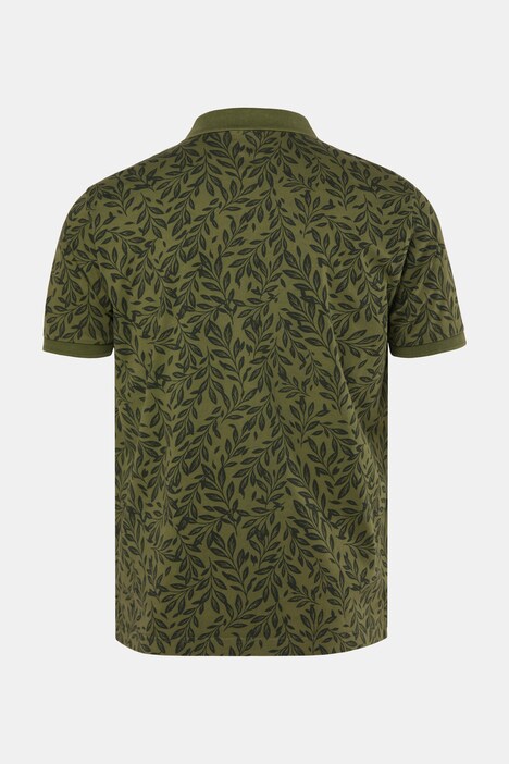 Polo en jersey à motif, manches courtes et style vintage - jusqu'au 8 XL