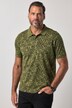 Polo en jersey à motif, manches courtes et style vintage - jusqu'au 8 XL