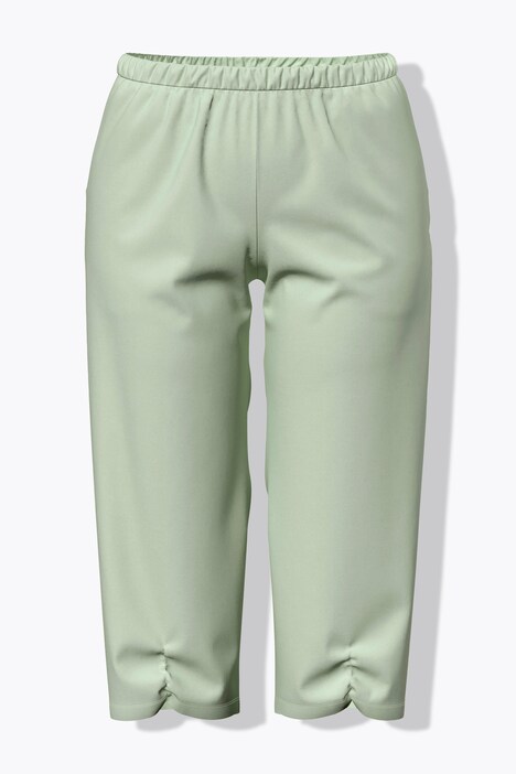 Pyjama, Blüten, geraffter Ausschnitt, ärmellos, 3/4-Hose