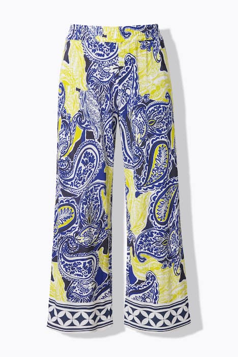 Slinky-Hose, Paisley-Design, weites Bein, Elastikbund