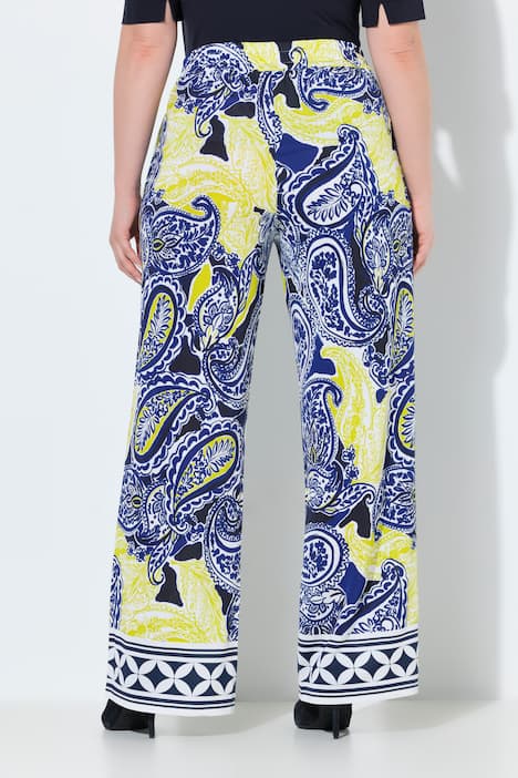 Slinky-Hose, Paisley-Design, weites Bein, Elastikbund