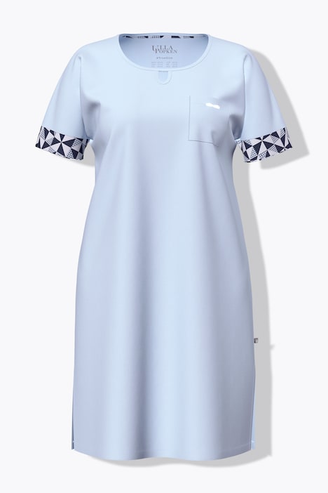 Bigshirts, 2er-Pack, Karo, Rundhals Halbarm