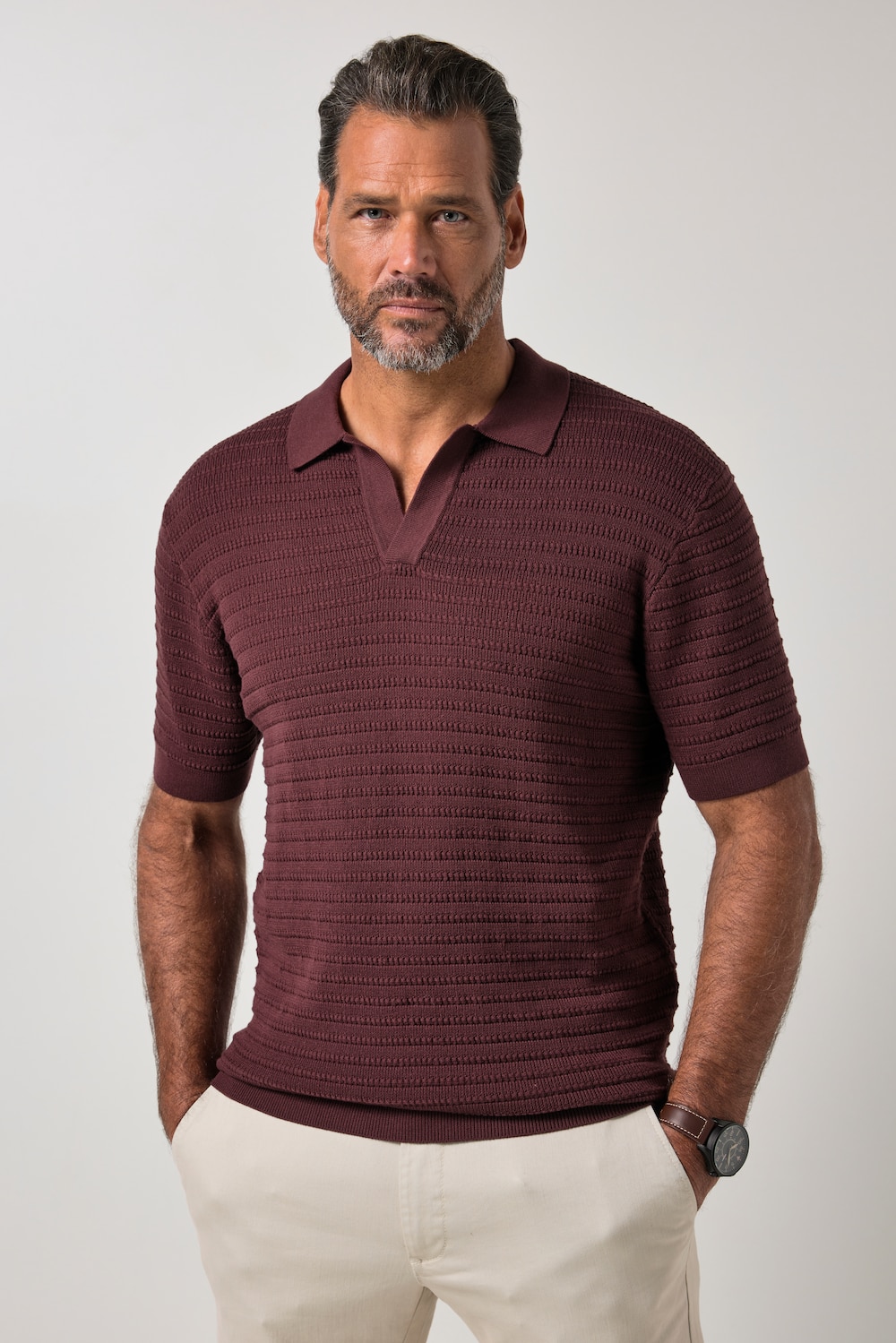 Poloshirt FLEXNAMIC®, Halbarm, Strukturstrick, bis 8 XL