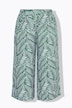 Culotte, Wide Legs, Leafs-Print, Elastikbund