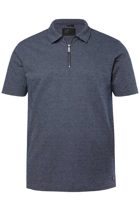 Polotričko FLEXNAMIC®, krátké rukávy, žakárový materiál, zip, do velikosti 8XL