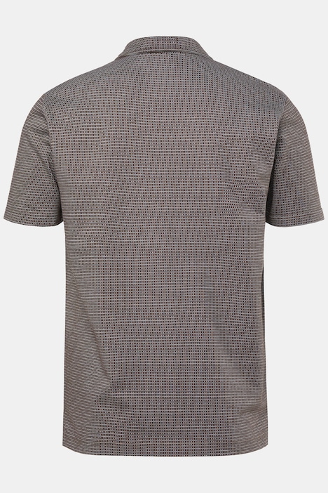 Polo FLEXNAMIC ®, manga corta, jacquard, cremallera, hasta la talla 8XL