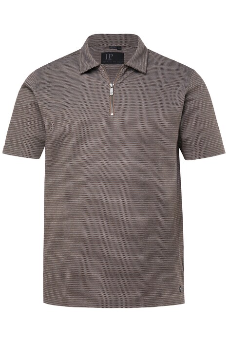 Polotričko FLEXNAMIC®, krátké rukávy, žakárový materiál, zip, do velikosti 8XL