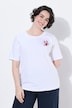 T-shirt oversized, col rond, manches mi-longues, motif homard