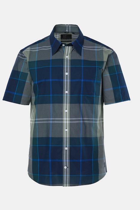 Karohemd, Halbarm, Modern Fit, bis 8XL