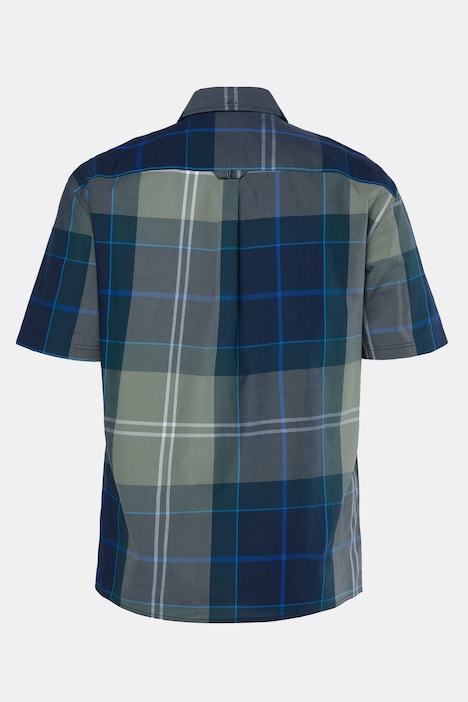Karohemd, Halbarm, Modern Fit, bis 8XL