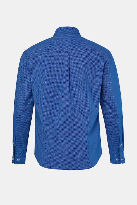 Hemd, Langarm, Minimalmuster, Modern Fit, bis 8XL