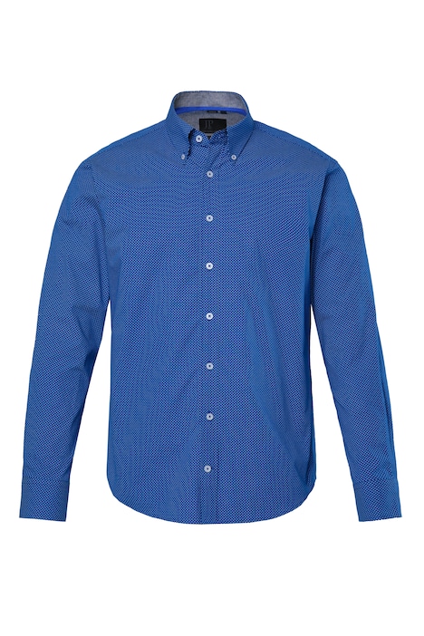 Košile, dlouhý rukáv, drobný vzor, moderní střih, do velikosti 8XL