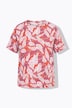 T-shirt, oversized, bladerenprint