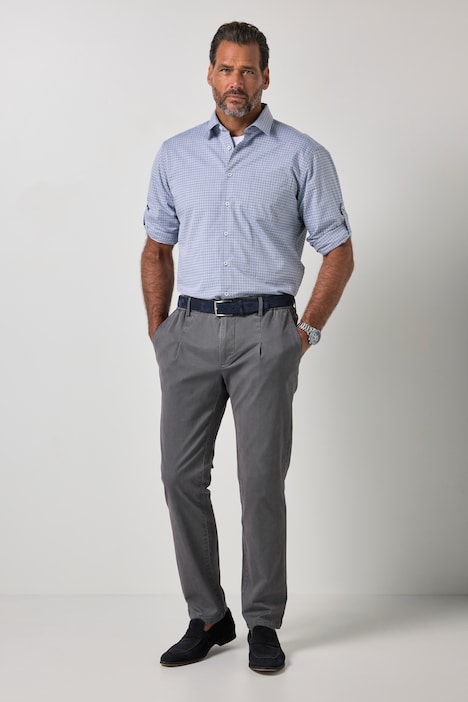Karohemd, Langarm, Modern Fit, Kentkragen, bis 8XL