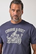 T-Shirt, Halbarm, Brustprint, Vintage Look, bis 8XL