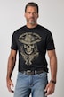 T-shirt, halflange mouwen, print op de borst, tot 8XL