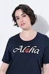 T-shirt, stampa con scritta, classic-fit, scollo tondo, mezze maniche