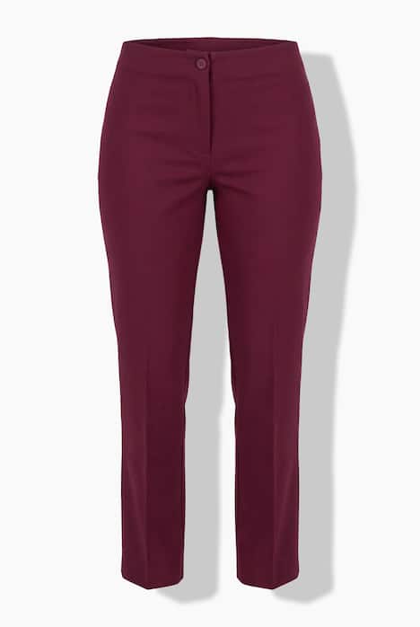 Broek, rechte pijpen, elastische tailleband, stretch