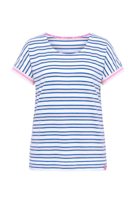 Pruhované tričko, kulatý výstřih, polo rukáv