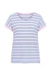Pruhované tričko, kulatý výstřih, polo rukáv