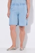 Bermudy z Lyocellu, imitacja dżinsu, szeroka nogawka, elastyczny pas