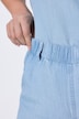 Bermudy z Lyocellu, imitacja dżinsu, szeroka nogawka, elastyczny pas