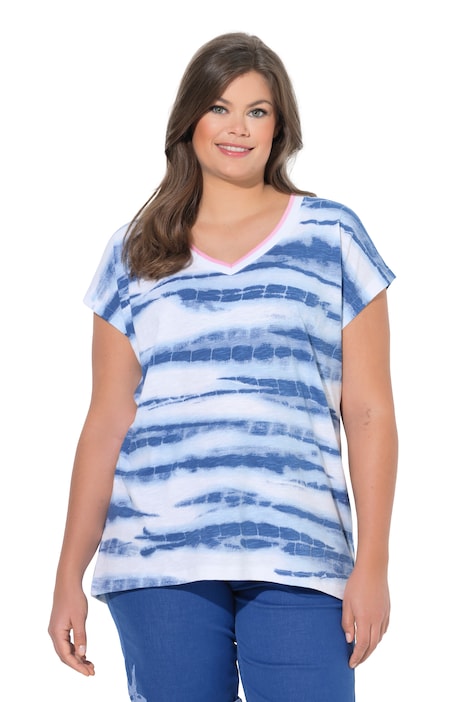 Tričko, V výstřih, polo rukáv, EKO-TEX MIG