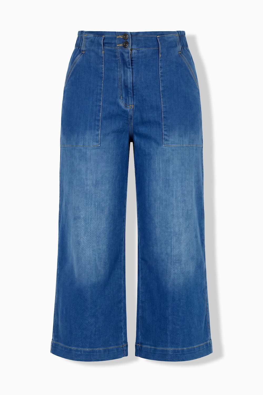 Jeans Rose, weites, gerades Bein, Stretchdenim