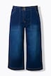 Jean Rose, jambe droite et large, tissu denim stretch