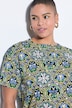 T-Shirt, oversized, Kachel-Print