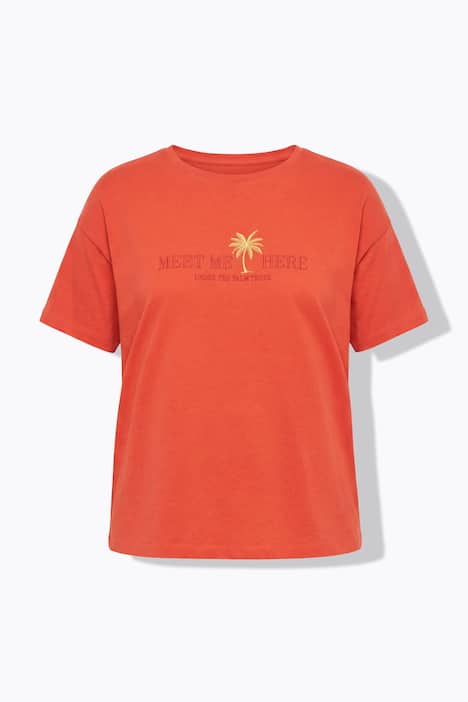 T-shirt, oversized, statement-borduursel