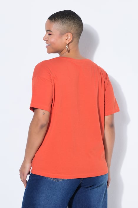 T-shirt, oversized, statement-borduursel