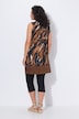 Sleeveless Border Print Jersey Dress