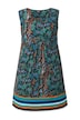 Žerzejové šaty, lemování, A střih, kulatý výstřih, bez rukávů