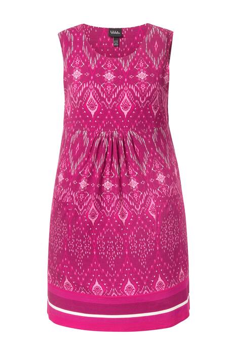 Žerzejové šaty, lemování, A střih, kulatý výstřih, bez rukávů