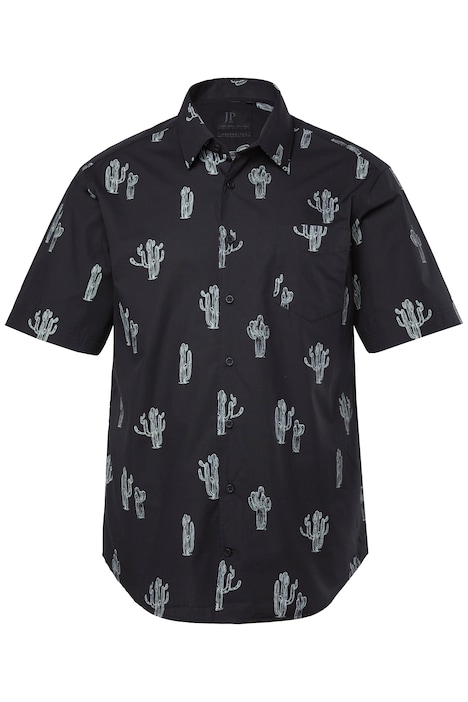 Košile, krátké rukávy,, potisk, kentový límec, moderní střih, do velikosti 8XL