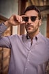 Gestreept overhemd, FLEXNAMIC®, lange mouwen, buttondown kraag, modern fit, tot 8XL