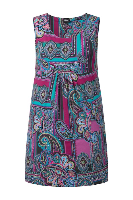 Žerzejové šaty, áčkový střih, kulatý výstřih, bez rukávů, kapsy